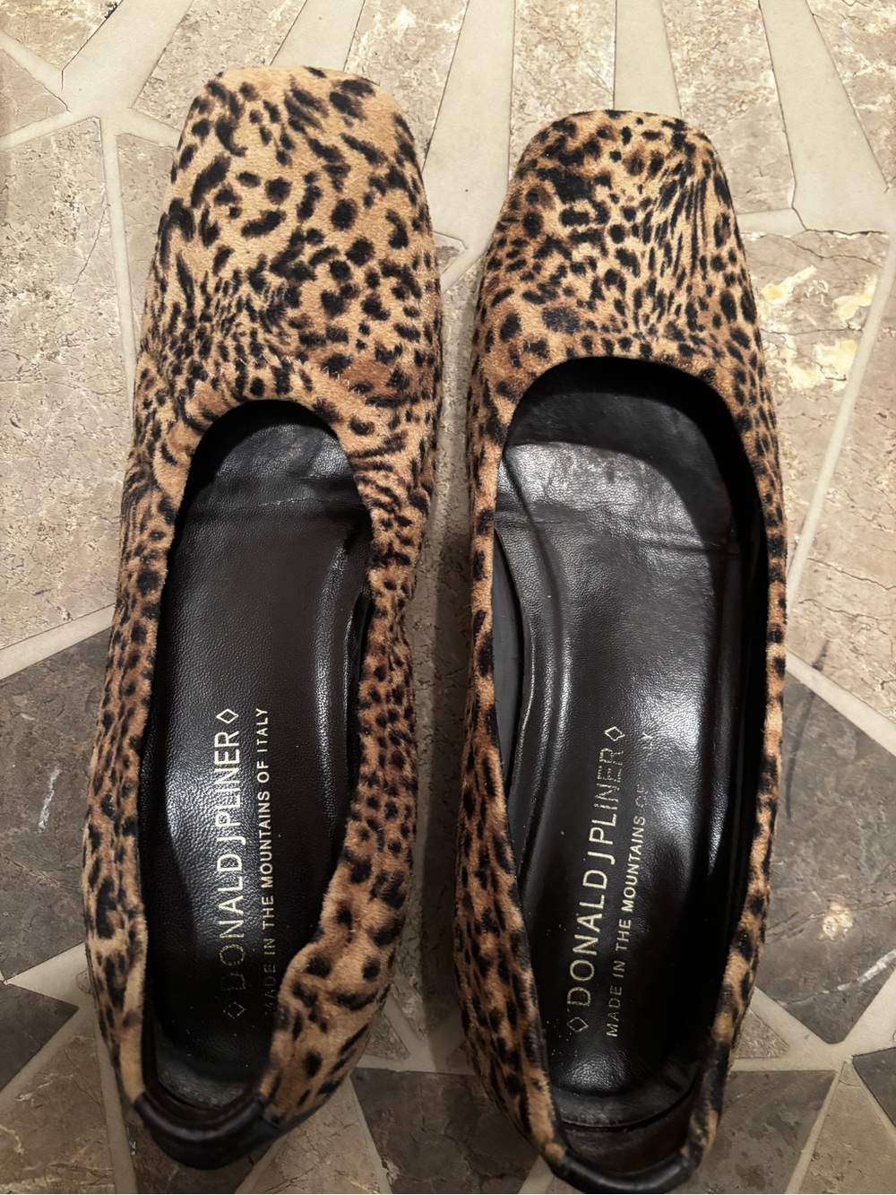 Donald J. Pliner Leopard Print Ballet Flats